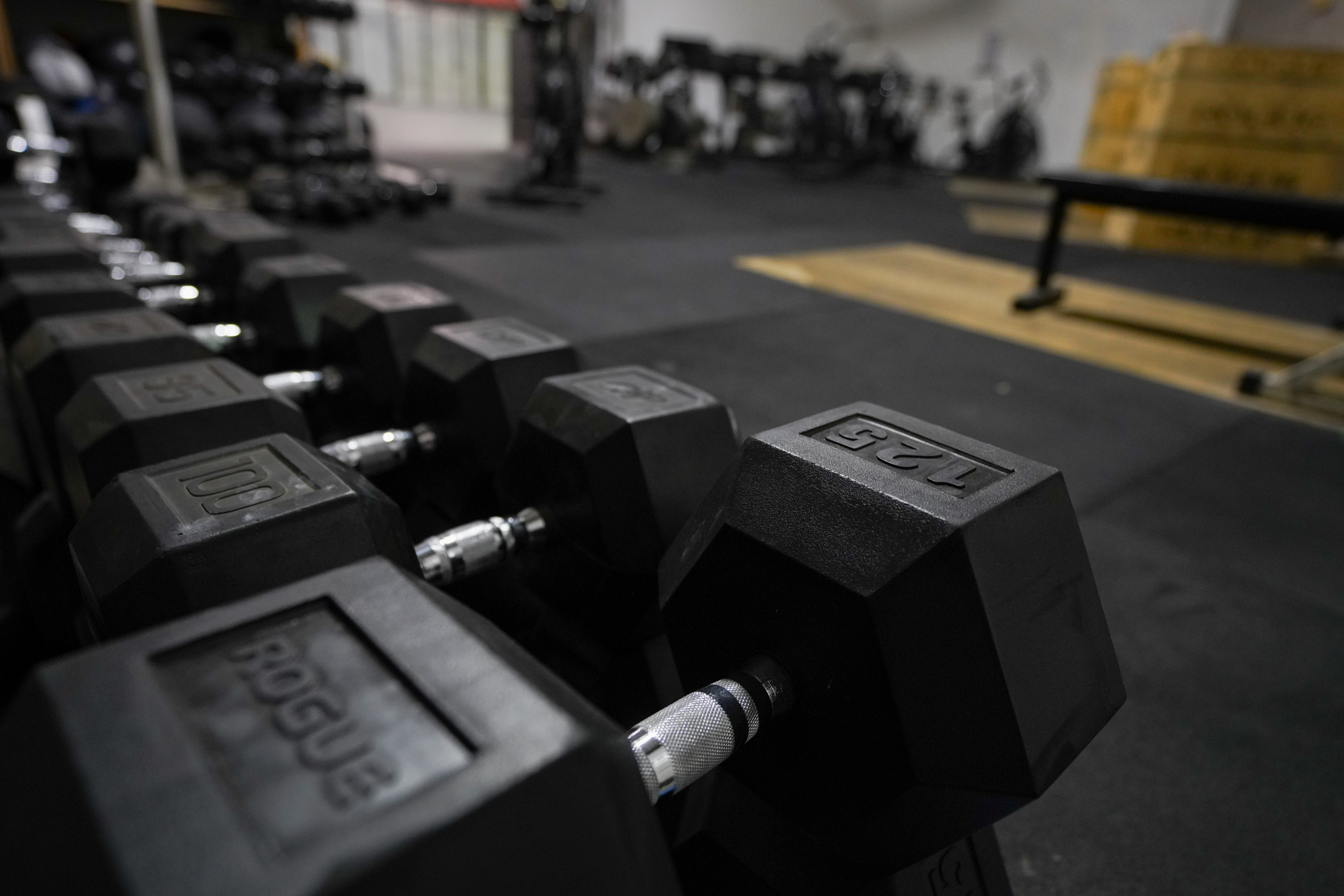 Dumbbells and equipment at CrossFit Dixie